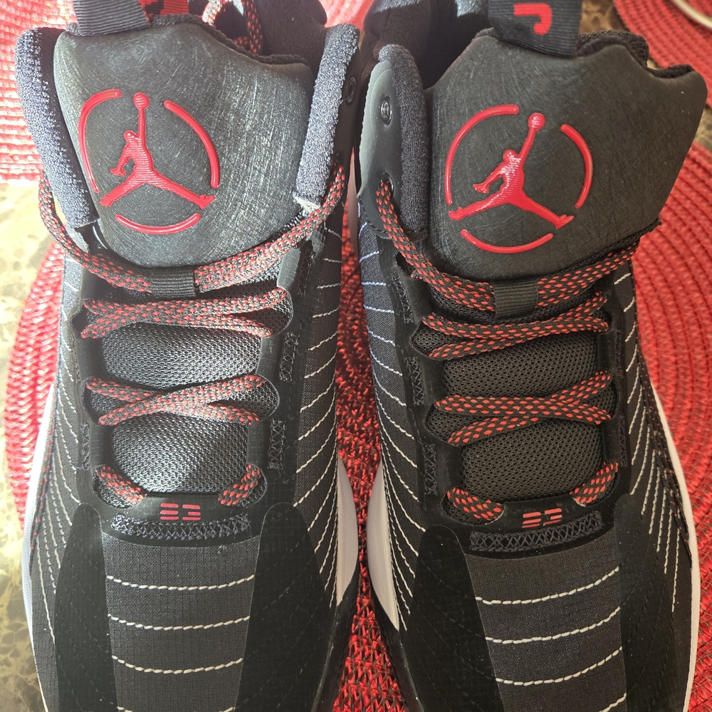 Jordan Black and Red Men's Sneakers